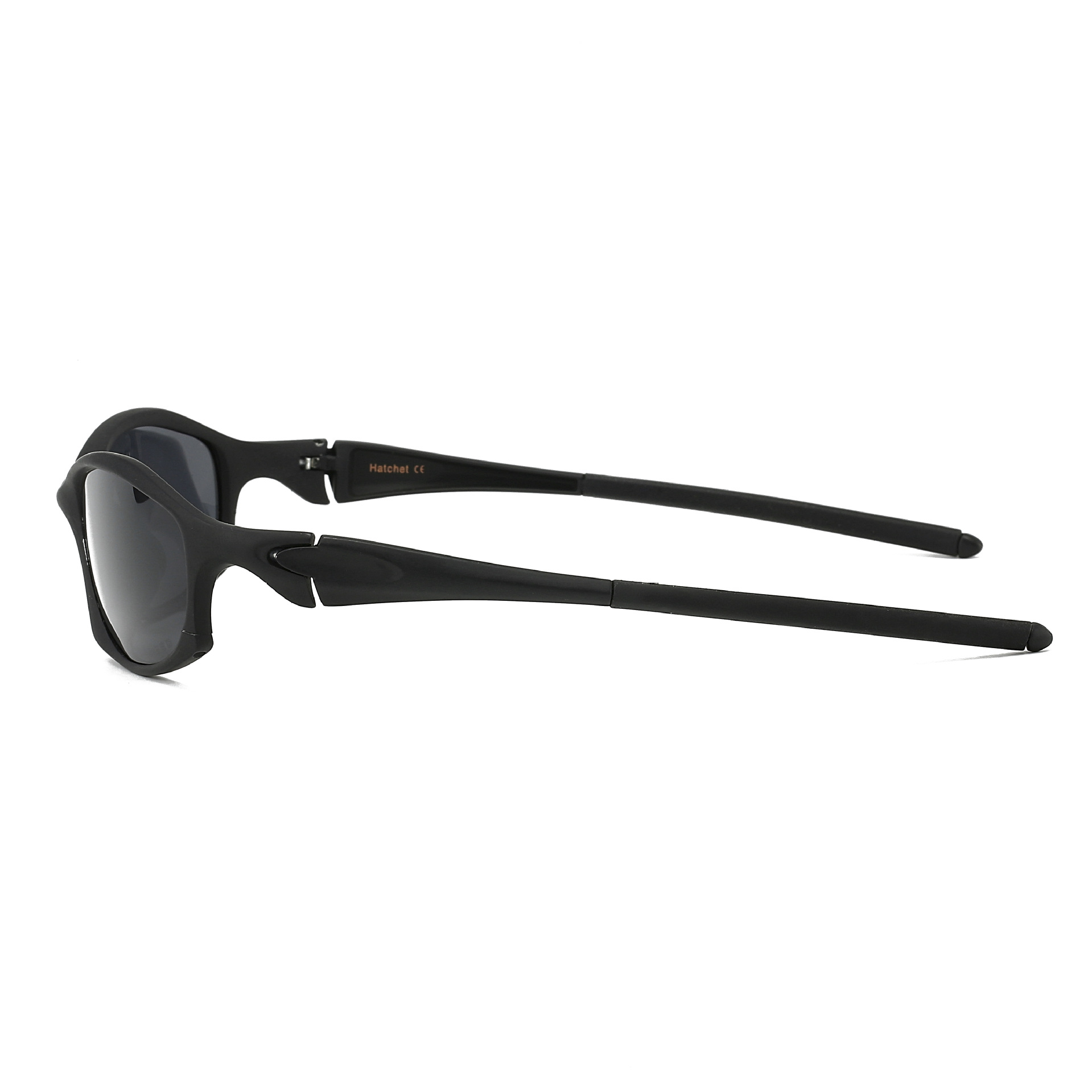 Tomahawk Full Frame Unisex Sunglasses with Sand-Colored Polarized Lenses and Spring-Hinge Metal Arms