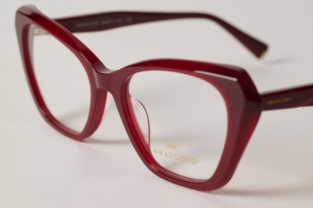 Amarcord refined cat-eye silhouette optical frame