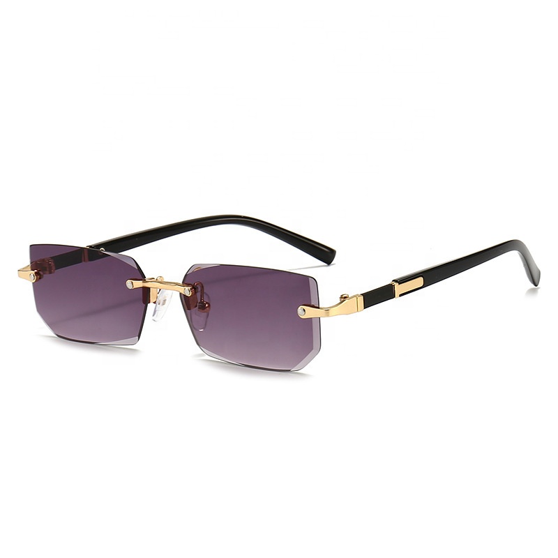 Private Label Rimless Eye Wear Sun Glasses UV400 Protection CE ISO9001 Certified For Daily Wear And Outdoor Activities