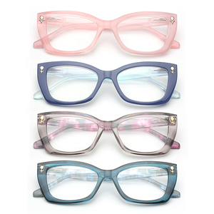 Wholesale High Quality Oversized Cat Eye Glasses Frame Luxury Elegant Ladies Custom Logo Fashionable Women Reading Glasses