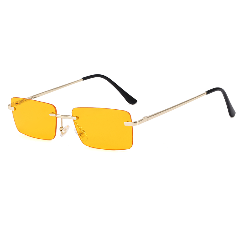 Superhot Eyewear 45700 Rimless Rectangular Eyeglasses Spring Hinges Blue Light Blocking Frame for Unisex 2025 Styling