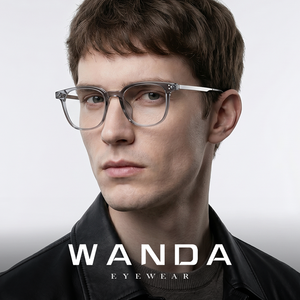 Eyeglass TR90 Frames Anti-Blue Full Rim Rectangle Design Beta Titanium Temples UV Protection Classical Style