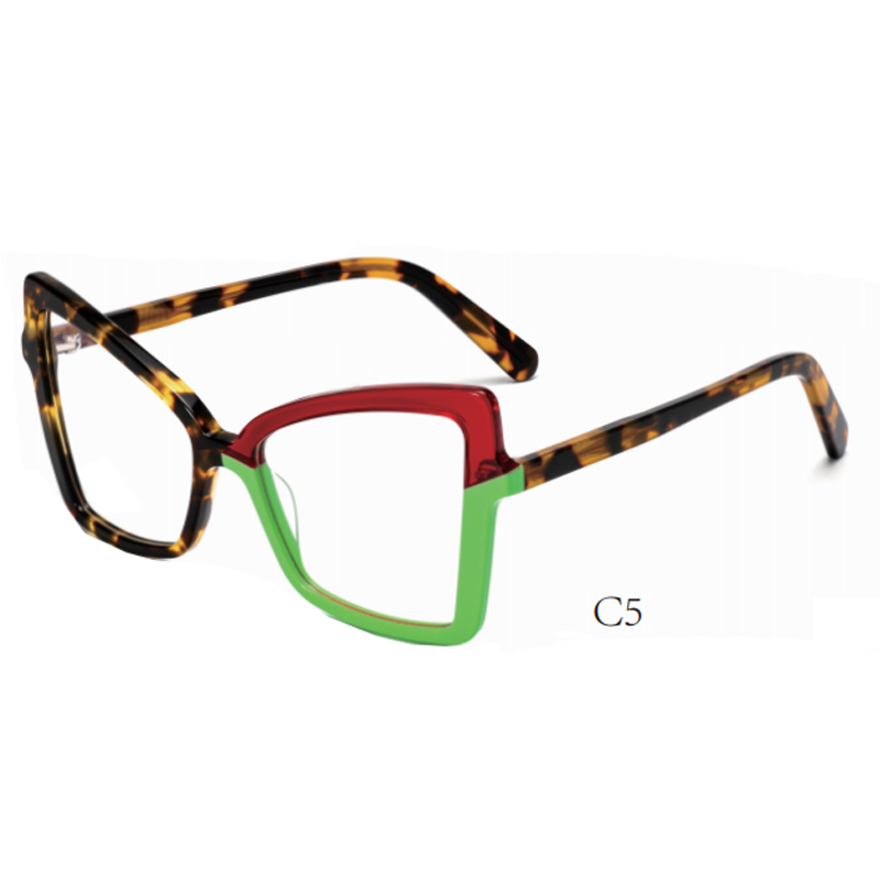 Yasee Trending Designer Cat Eyeglasses Acetate Optical Frames Lamination Italy Material Women Style