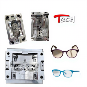 High Precious TR90 PA12 Glasses Frame Arm Injection Mold Short Cycle Custom Design ISO9001 Certified Factory Precision Molding