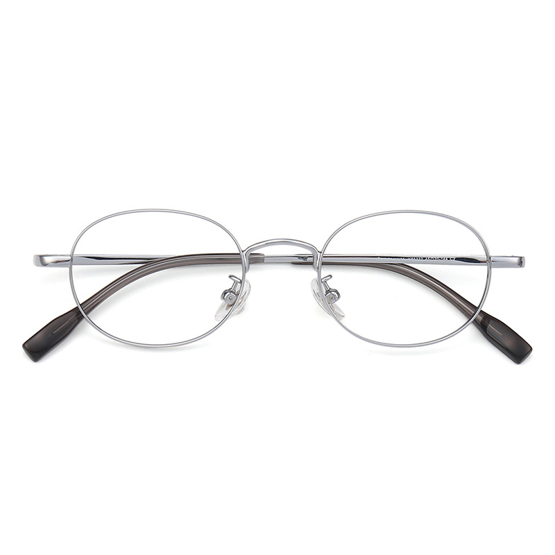 Vintage Small Ultra-Light Beta Titanium Eyeglass Frames - Vacuum Plated Fashion Round Optical Frames for Women (Unisex)
