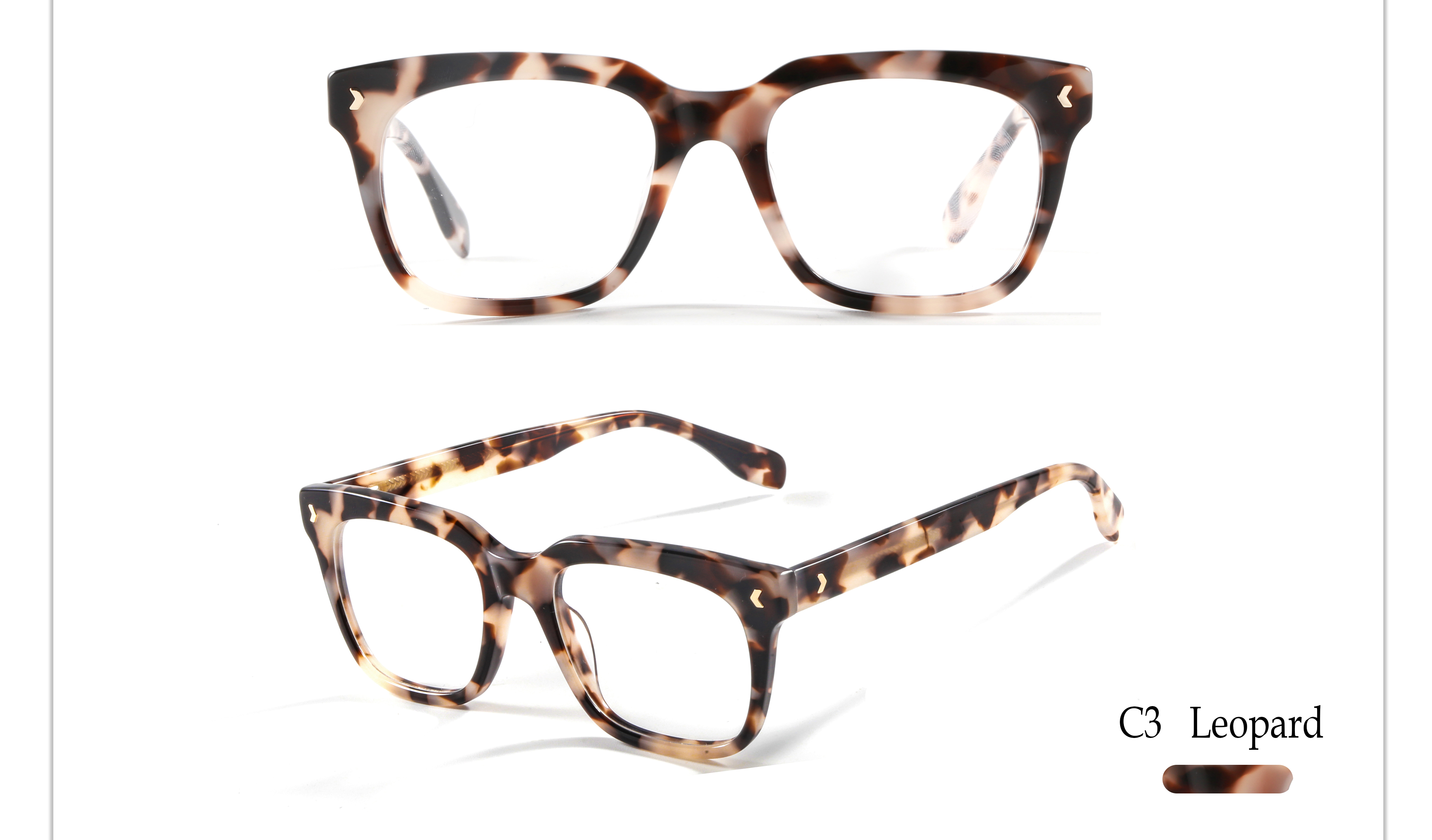 ISO9000 Certified Vintage Biodegradable Classic Mazzucchelli Acetate Square Eyeglass Frames Optical Glasses for Men