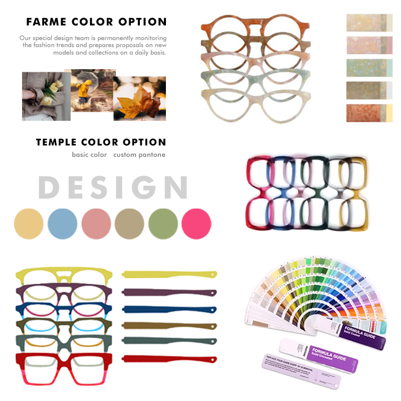High-End Unisex Slim Trendy Oversized Wholesale Fashionable Handmade Acetate Optical Eyeglasses Frame