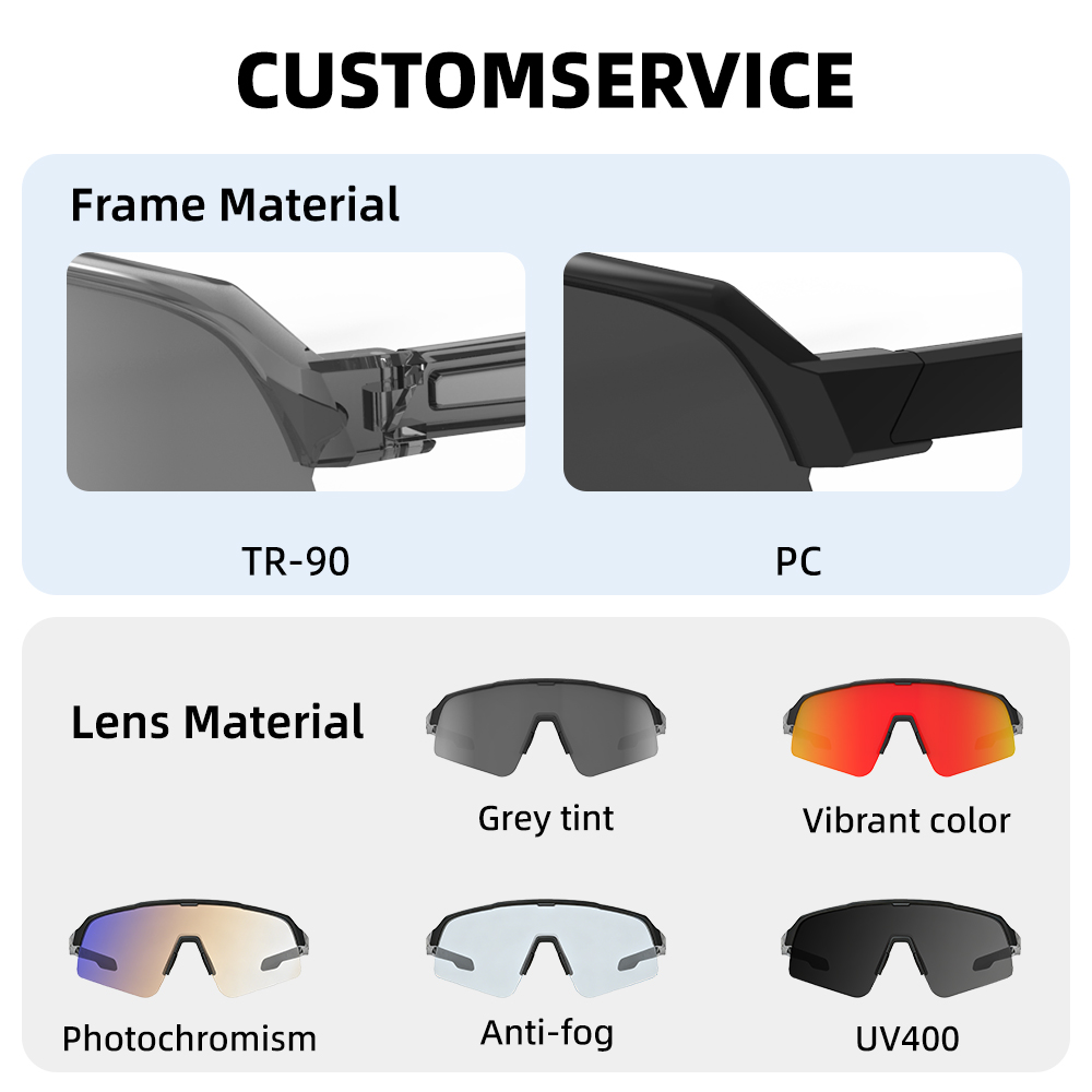 Tactical Safety Shooting Glasses Semi Rimless TR90 Frame PC UV400 Lenses Lightweight Adjustable Nose Pad Outdoor Training OEM