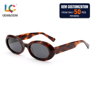 Best Selling Acetate Sunglasses UV400 Polarized Small Narrow Oval Frame Italian Style for Beach Resort Travel Women Eyewear