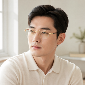 Ultralight Beta Titanium Half-Frame Eyewear