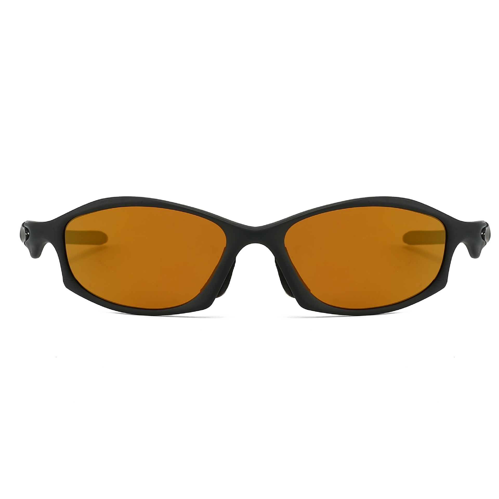 Tomahawk Full Frame Unisex Sunglasses with Sand-Colored Polarized Lenses and Spring-Hinge Metal Arms