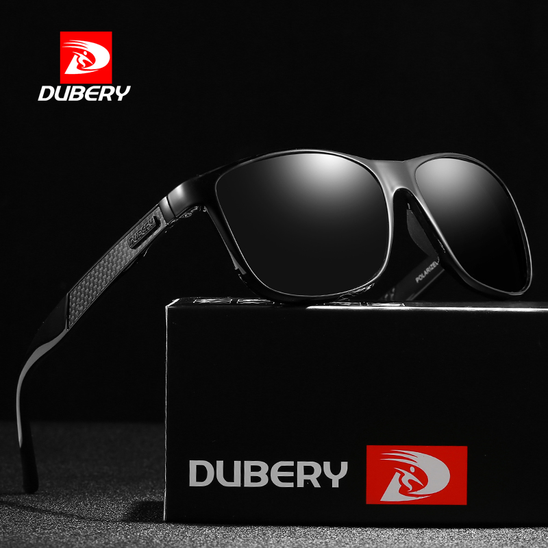 DUBERY 2020 Sport Driving Sunglasses New Classic Polarized Sun Glasses,sports Sunglasses Popular Polarized Carbon Fiber PC Men