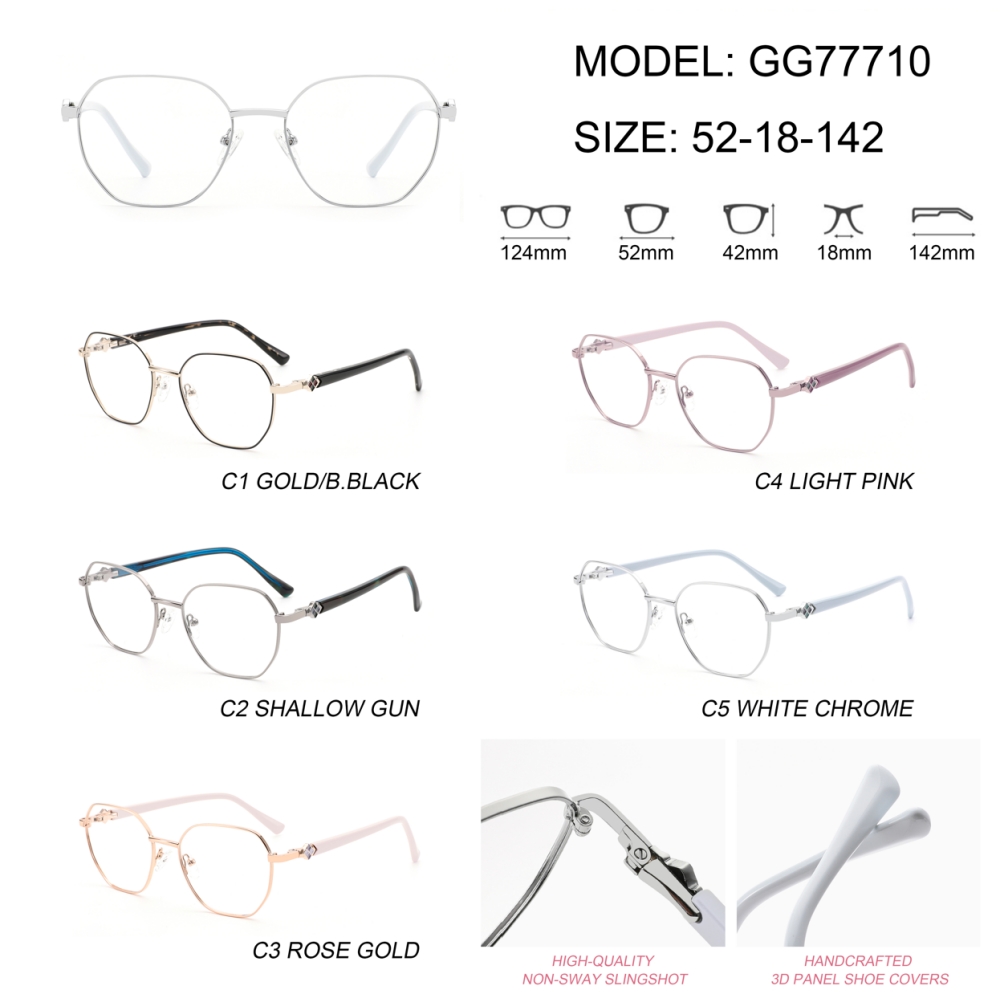 Customization High-end Handcrafted Metal Optical Glasses High Quality Light Full-Rim Eyeglasses Frames For Daily Wear OEM/ODM