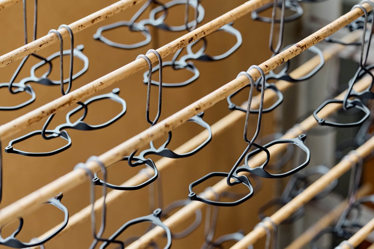 Handcrafted metal eyewear wire bending, soldering and plating