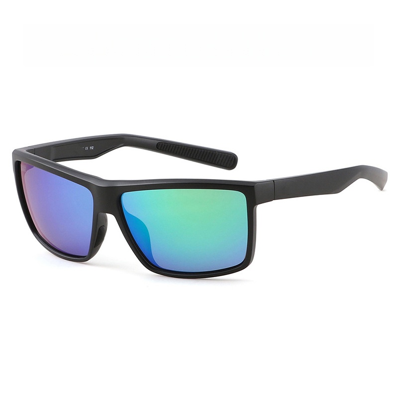 Polarized Sunglasses Men Matte Black Sports Sunglasses Fishing Driving Running Glasses Custom Logo Bulk with Glasses Case Box
