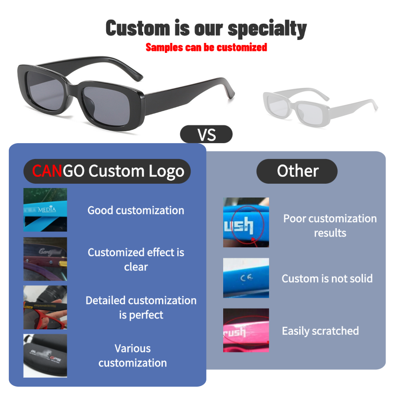 Custom Sunglasses Manufacturer OEM ODM Low MOQ 10 Pairs Logo Printing UV400 Mens Womens Wholesale
