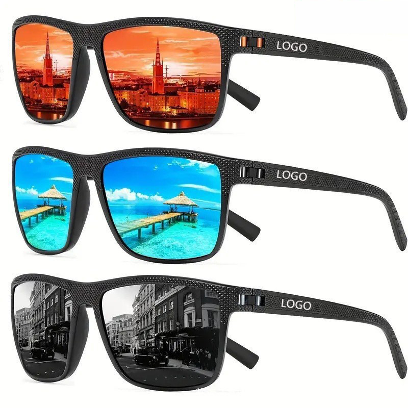 Sunray OEM Newest Square Frame Men Women Shades Fashion Designer Custom Logo Sun Glasses UV400 Polarized Sport Sunglasses