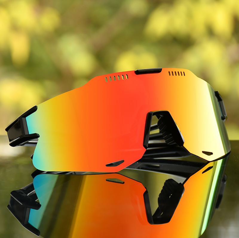 Custom New Big Frame TR 90 Gafas Sport Mountain Running MTB Bike Road Cycling Sunglasses Glasses Mens Outdoor Sport Sunglasses