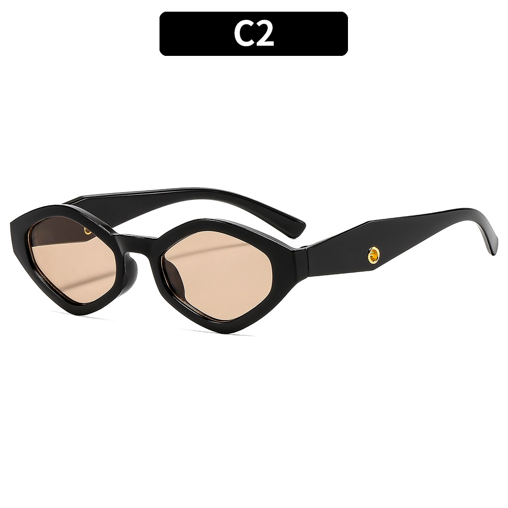 HipHop Y2K Geometric Small Retro Vintage Trendy Fashion UV400 Protection Travel Party Beach Sunglasses Men Glasses Sunglasses