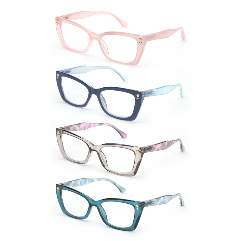 Wholesale High Quality Oversized Cat Eye Glasses Frame Luxury Elegant Ladies Custom Logo Fashionable Women Reading Glasses