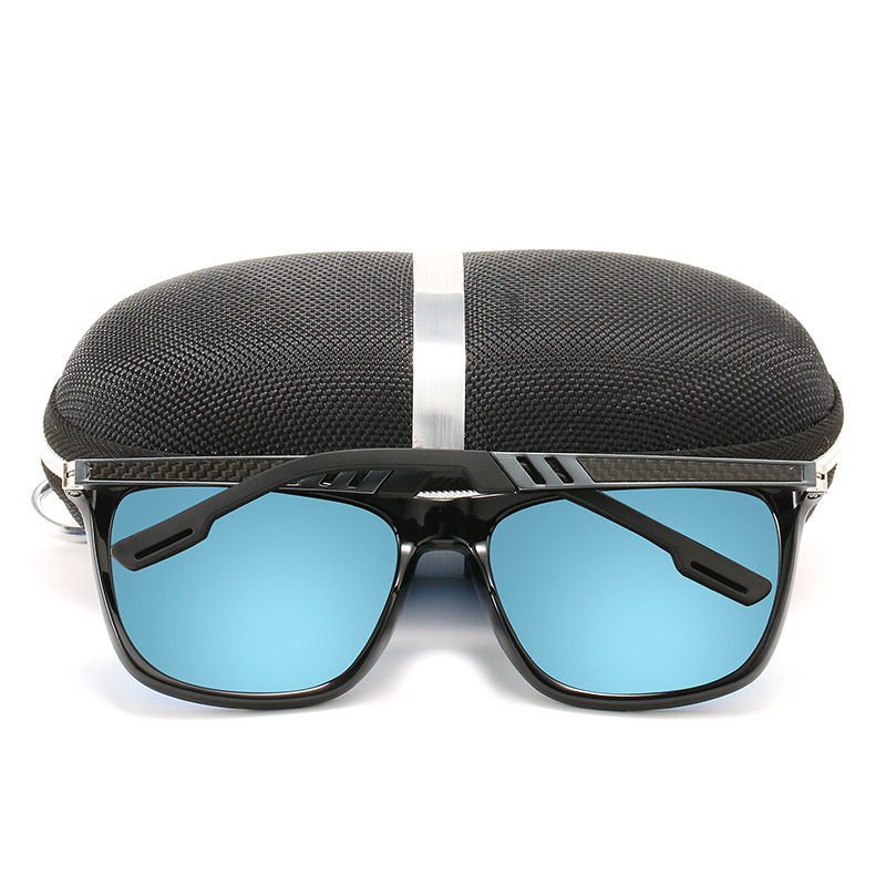 High-End Luxury Square Men's Polarized Sunglasses Premium Carbon Fibre Frame with TAC Lenses Direct From Manufacturers