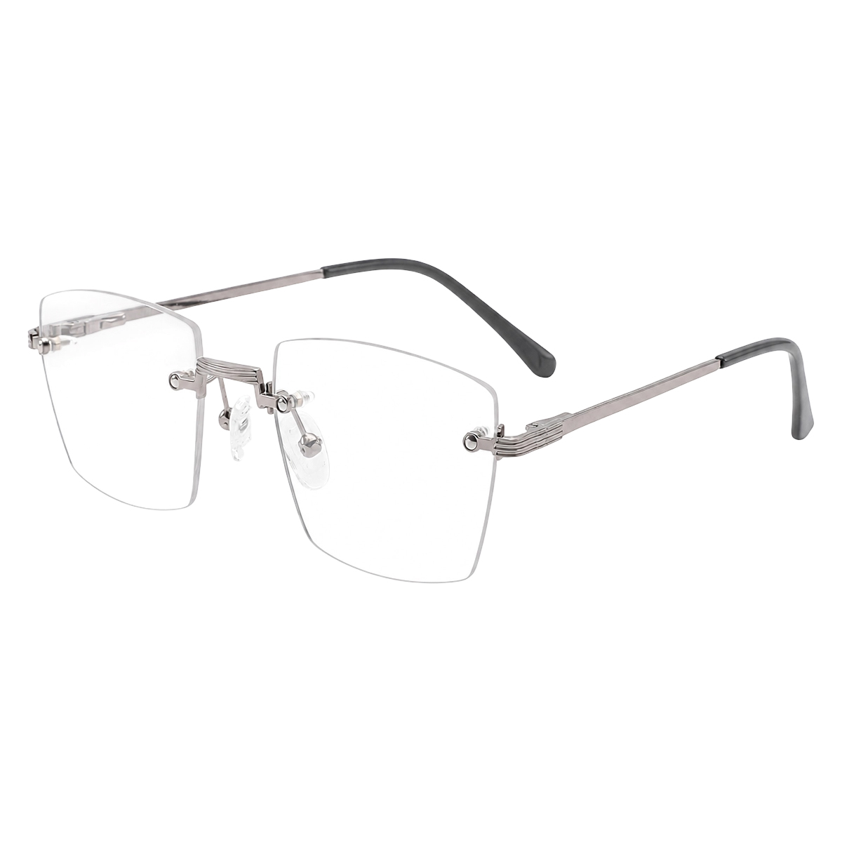Luxury Rimless Metal Optical Glasses Frames Minimalist Fashion Ultralight Square Eyeglasses Men Women Frameless Eyewear
