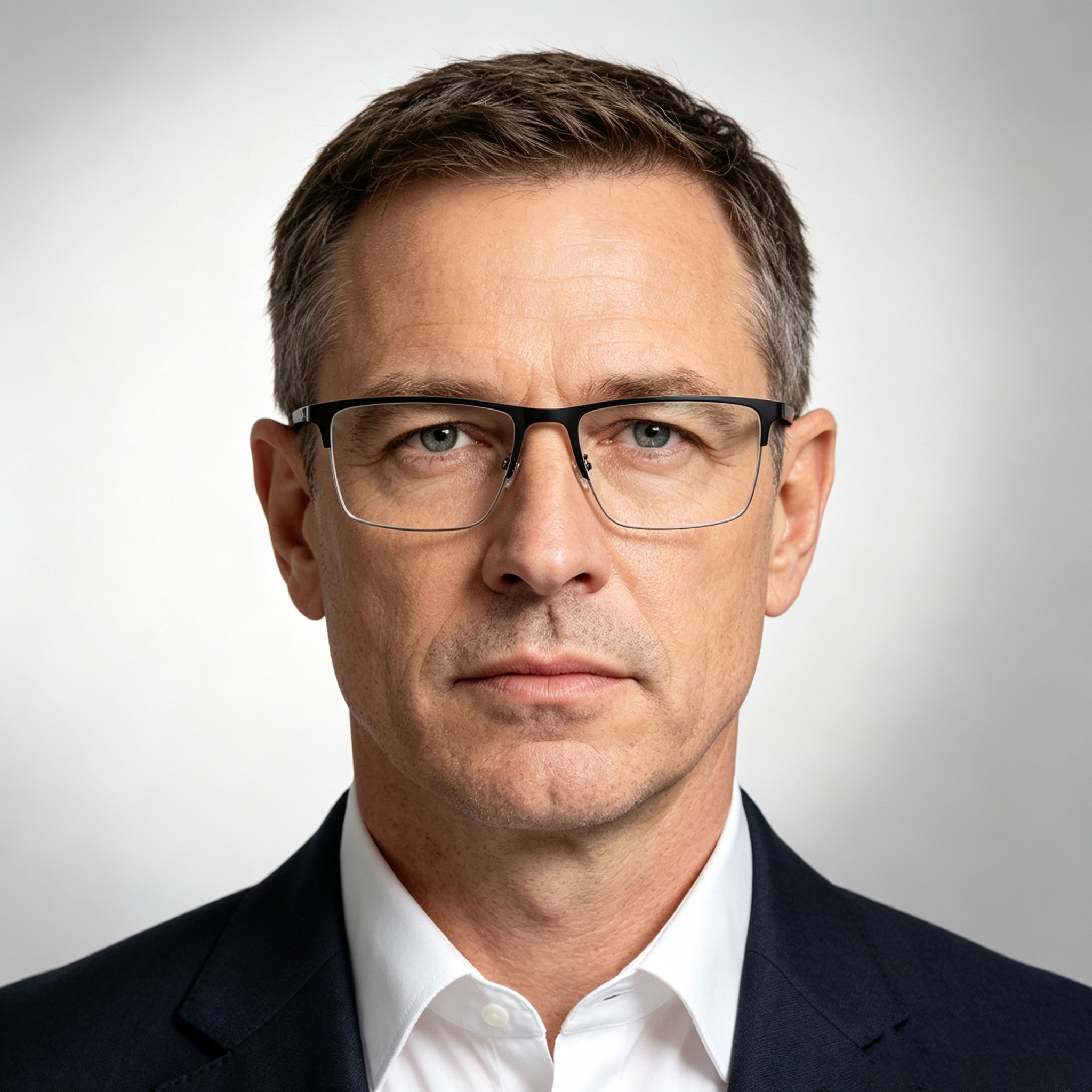 Good Quality with Competitive Prices Pure Titanium Optical Glasses Half Frame Men's Business Style Semi-rimless Spectacle Frame