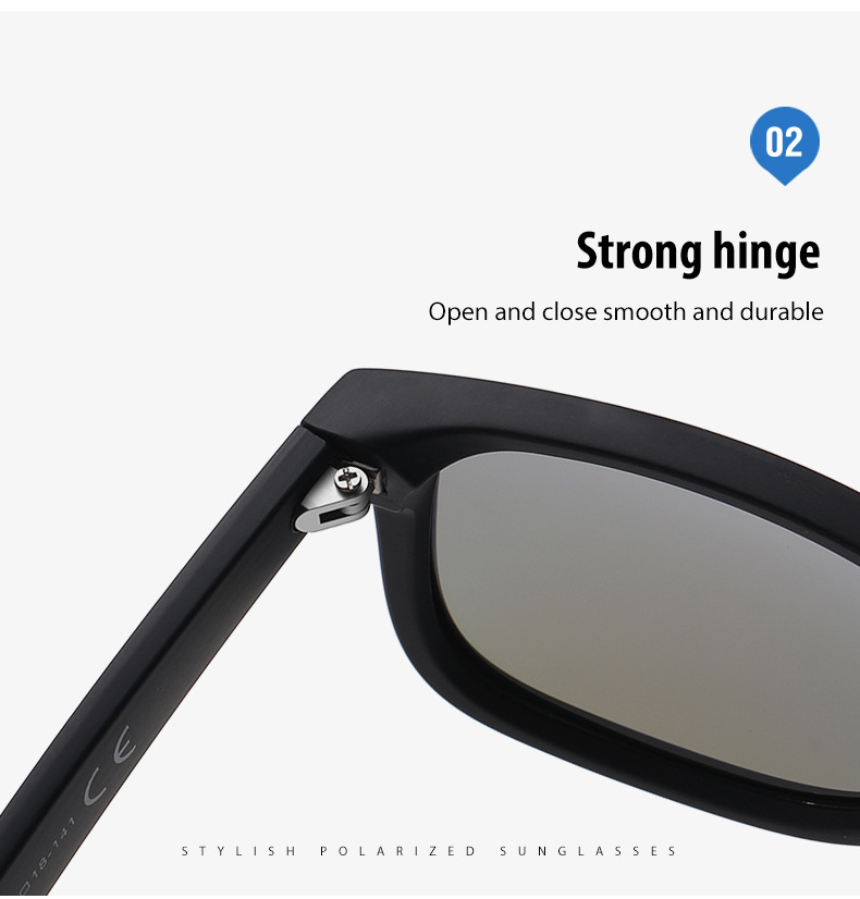 Square Polarized Sunglasses Detail 5