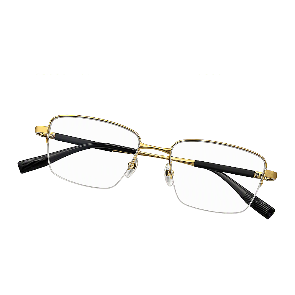 Ultralight Beta Titanium Half-Frame Eyewear for Business Men Anti Blue Light Glasses.