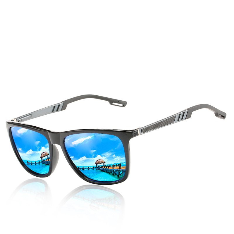 High-End Luxury Square Men's Polarized Sunglasses Premium Carbon Fibre Frame with TAC Lenses Direct From Manufacturers