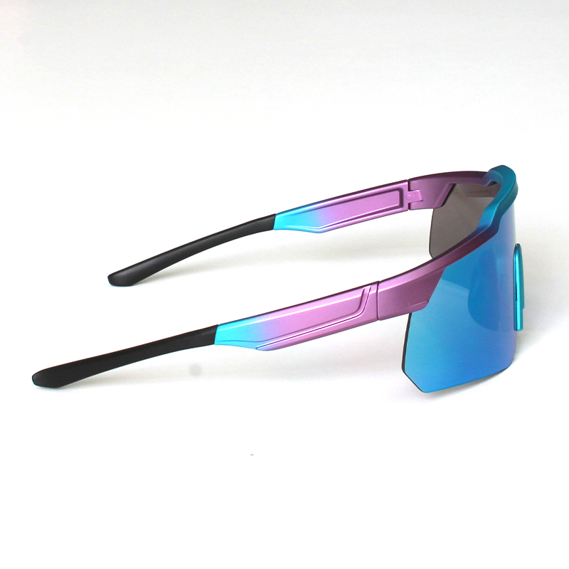 FUYUANDA High-End Men's Polarized Sunglasses Custom Logo Red Luxury Eyewear Blue TR90 Bike Mirror Cycling Protection Hot Brand