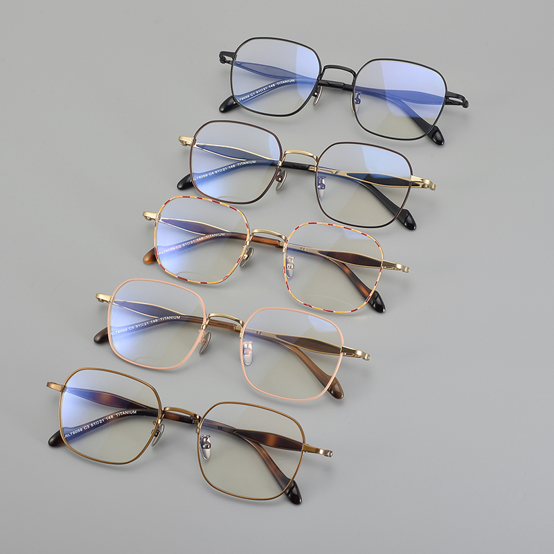 High Quality Latest Design Spectacle Eyewear Frames Beta Titanium Glasses Frame Japanese Handmade Eyeglasses Wholesale ARLT6059