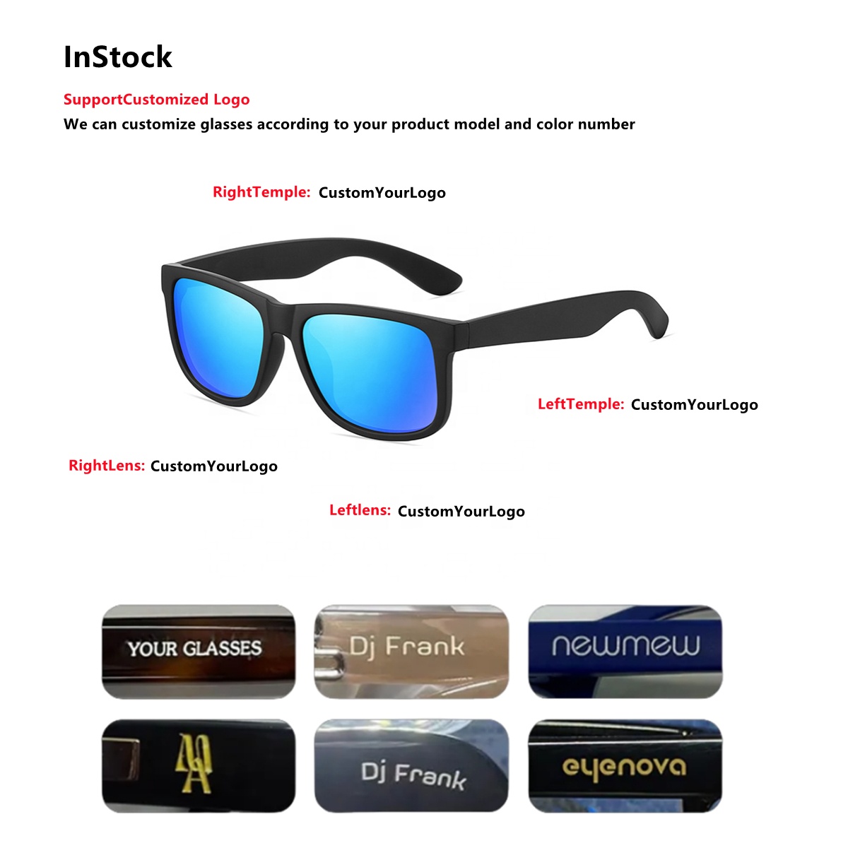 2026 Trending Factory Wholesale Custom Logo Cycling Outdoor Sport Square Polarized Mens Sunglasses
