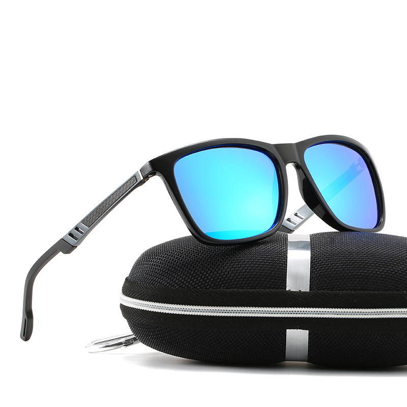 High-End Luxury Square Men's Polarized Sunglasses Premium Carbon Fibre Frame with TAC Lenses Direct From Manufacturers