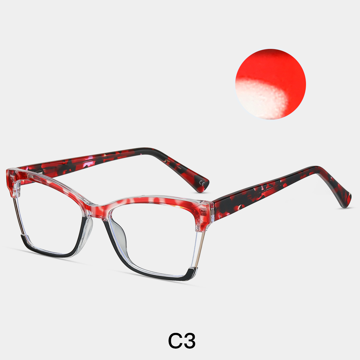 Color-Matching Cat-Eye Optical Myopia Glasses Individual Spring Foot Anti-Blue Eyeglasses Frames