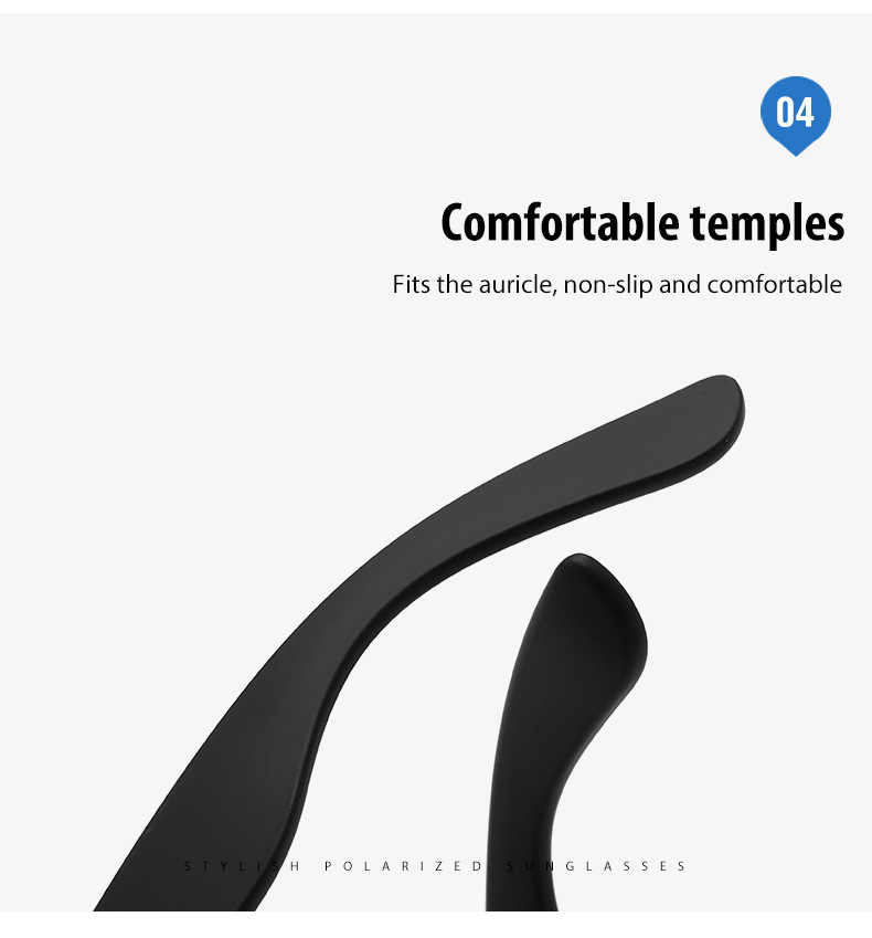 Square Polarized Sunglasses Detail 7