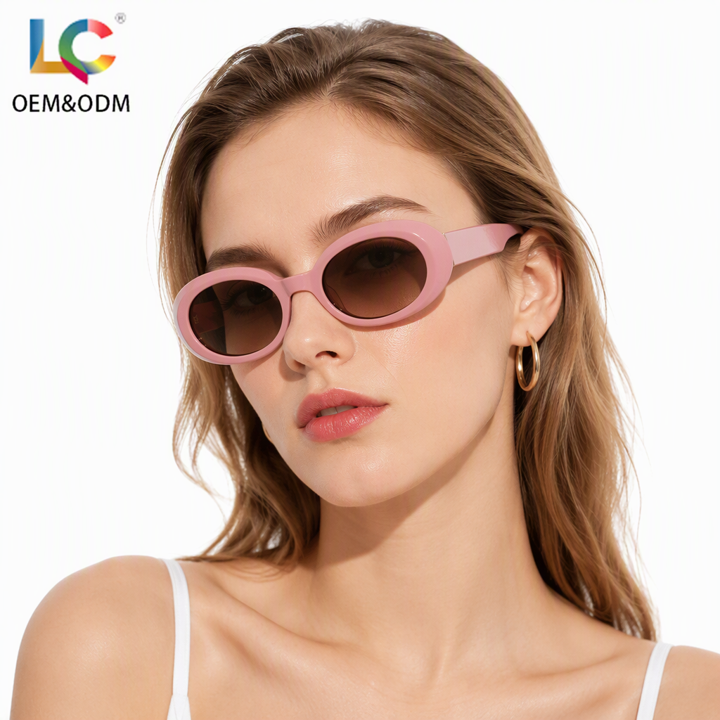 Best Selling Acetate Sunglasses UV400 Polarized Small Narrow Oval Frame Italian Style for Beach Resort Travel Women Eyewear