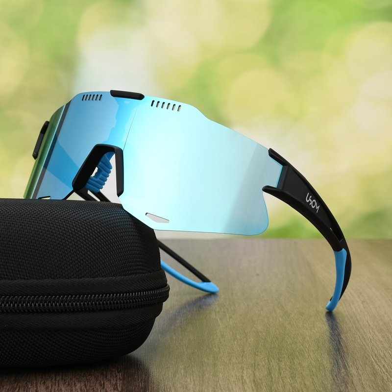 Custom New Big Frame TR 90 Gafas Sport Mountain Running MTB Bike Road Cycling Sunglasses Glasses Mens Outdoor Sport Sunglasses
