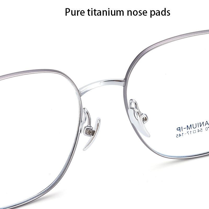 2025 Authentic Guarantee 12g Pure Titanium Classic Geometric Pattern Durable Lightweight Universal Eyeglass Frame For Both Men