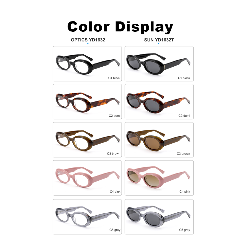 Best Selling Acetate Sunglasses UV400 Polarized Small Narrow Oval Frame Italian Style for Beach Resort Travel Women Eyewear