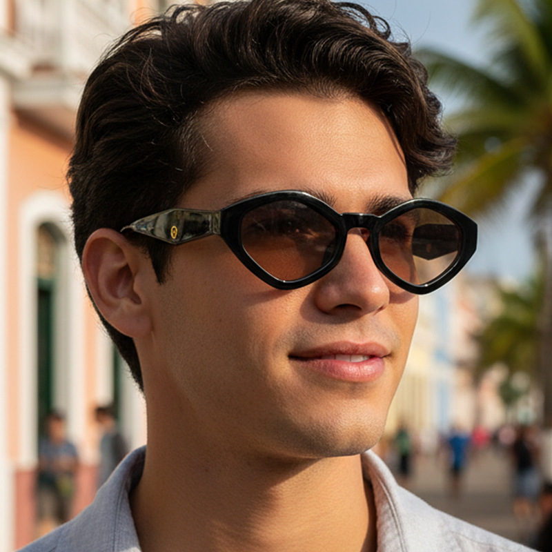 HipHop Y2K Geometric Small Retro Vintage Trendy Fashion UV400 Protection Travel Party Beach Sunglasses Men Glasses Sunglasses