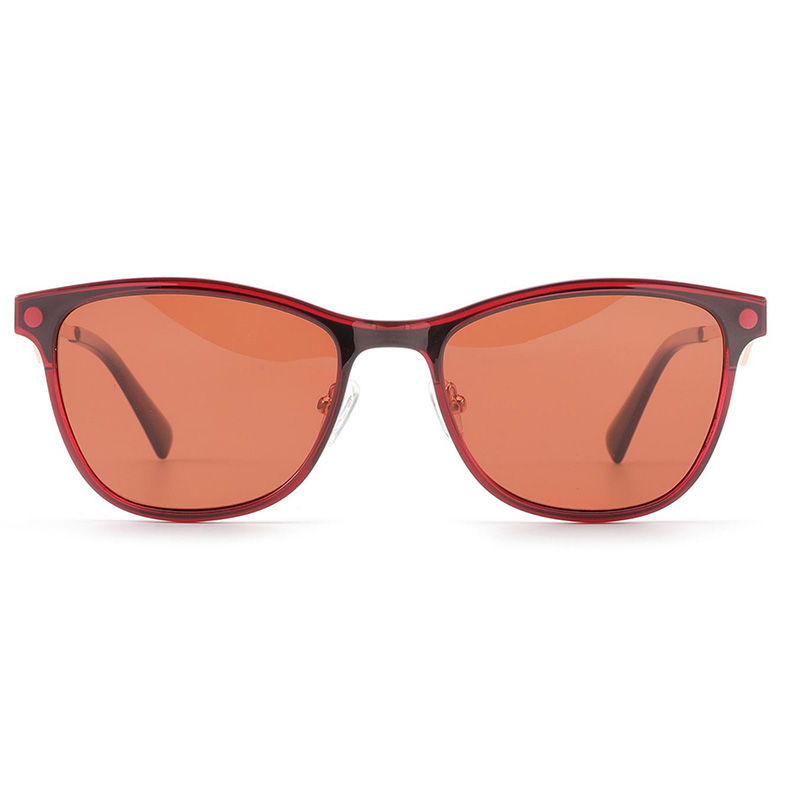 Magnetic Fashionable Red Metal Clip-On Eyeglasses Multiple Frame Colors No Moq Polarized Les Women Optical Frames