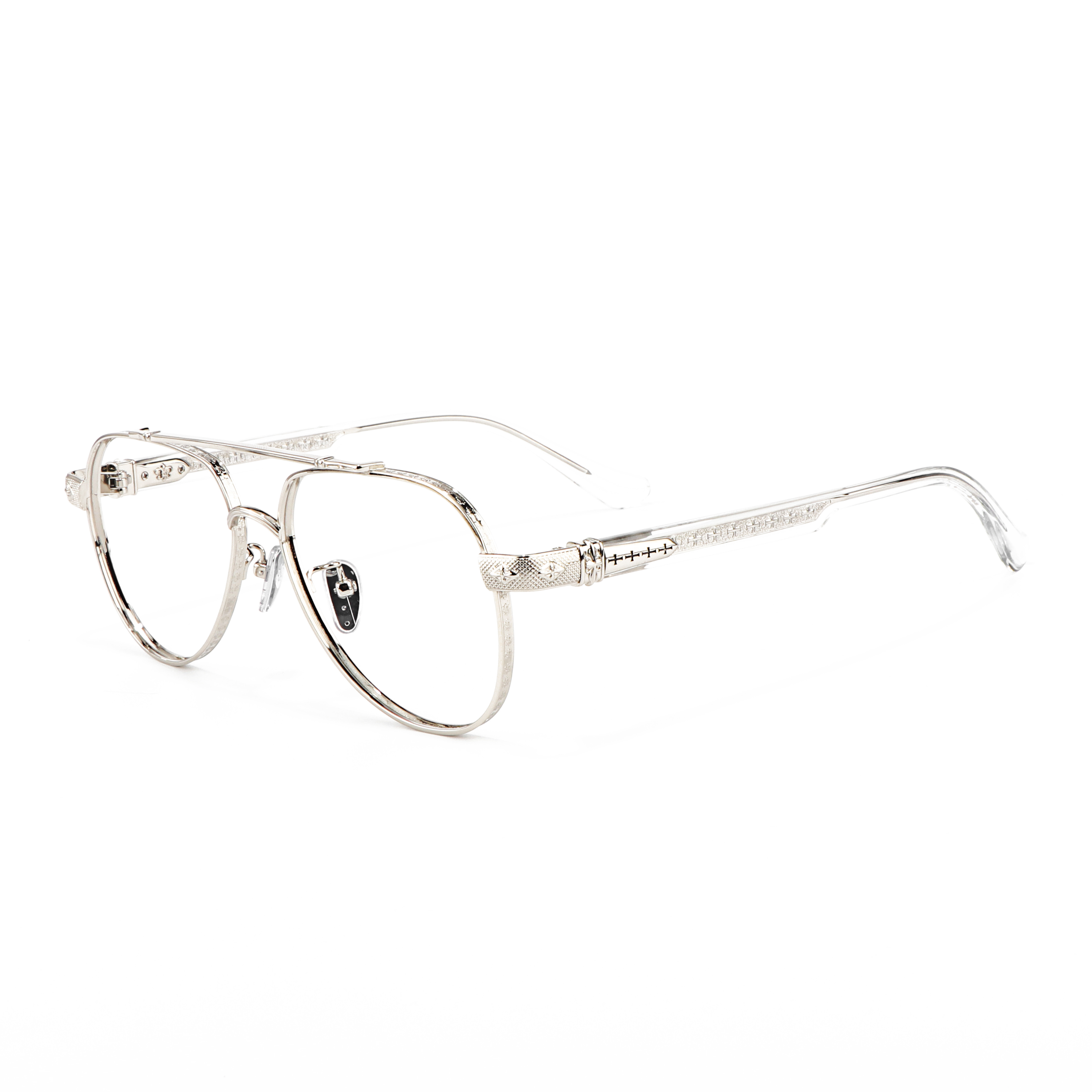 Advanced Pure Titanium Eyeglass Frame Gold Silver Optical Prescription Luxury Brand pilot Reading Glasses Women Thick Eye Frame