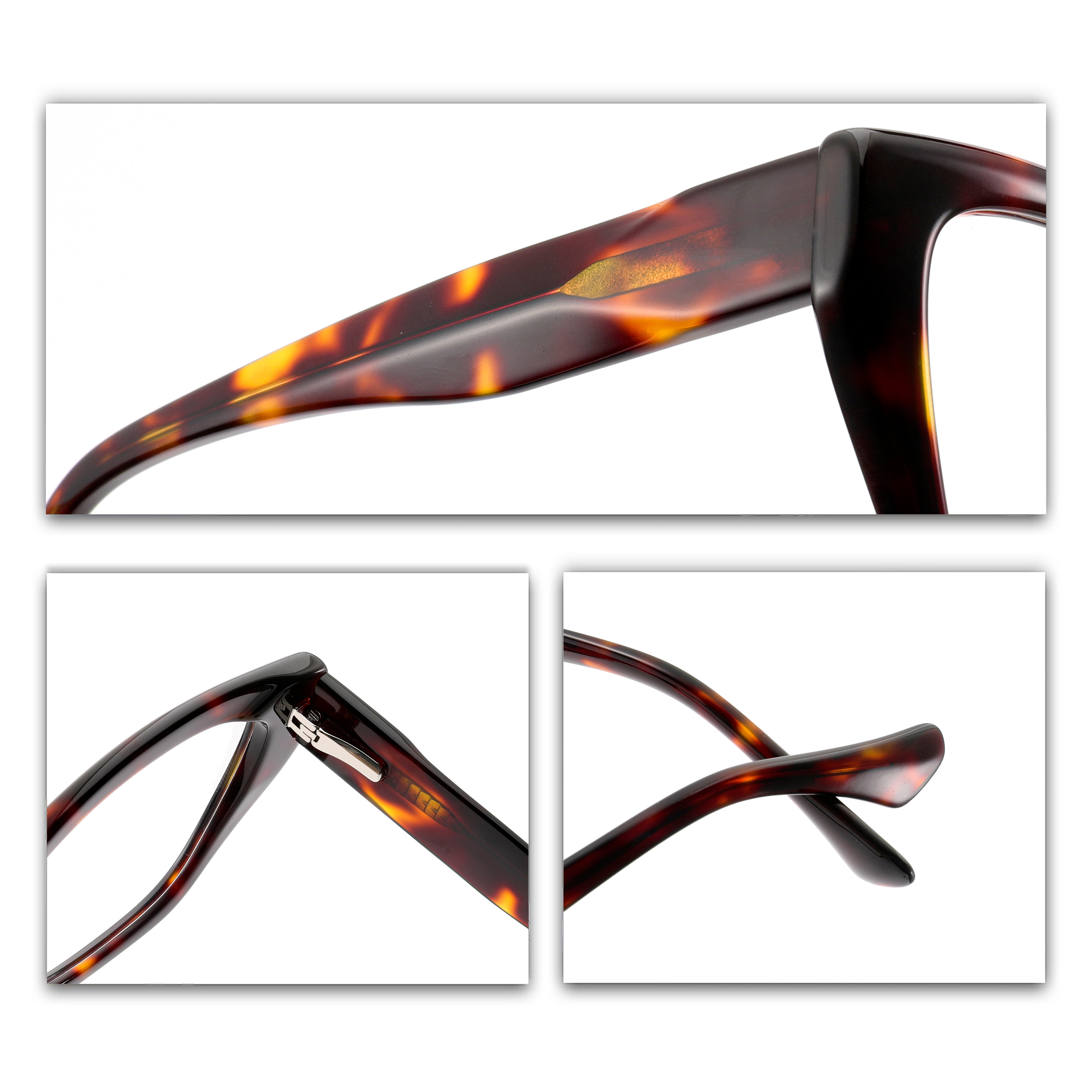 Oversized Eyeglasses Cat Eye Acetate Optical Frames Ladies Acetate Spectacle Frames For Women