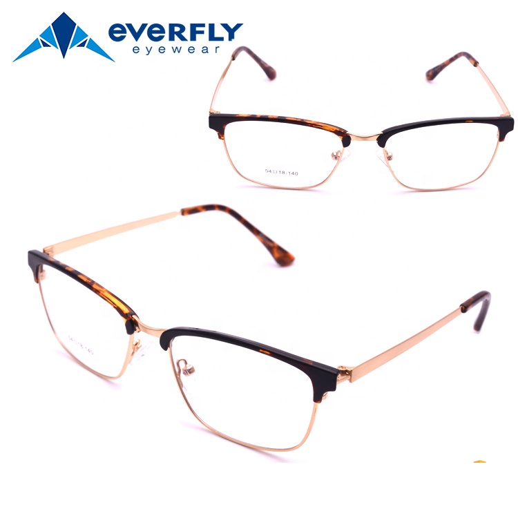 Italian Eyewear Brands Women Metal Spring Hinge Glasses Frame Eyeglasses Trends