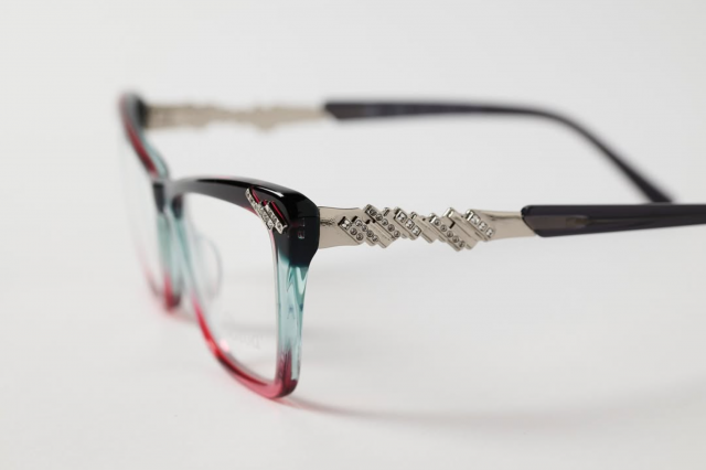 Diva precision plated metal luxury frame with subtle sparkling elements