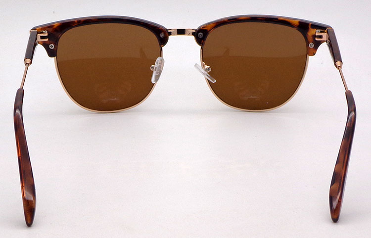 CE New Italy Design Glasses Custom Made Eyebrow Tortoise Gold Rim Half Rimless Retro Fashion Designer Sunglasses