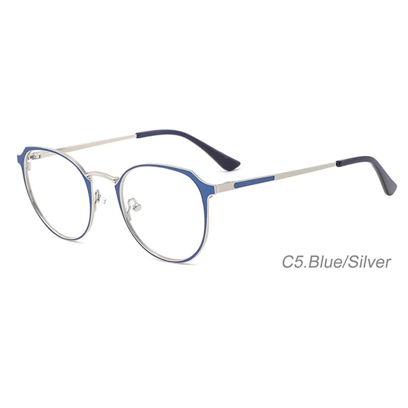 Danyang Factory Eyeglasses Frame Unisex Premium Blue Light Blocking Spring Hinge Round Optical Computer Reading Eyeglasses