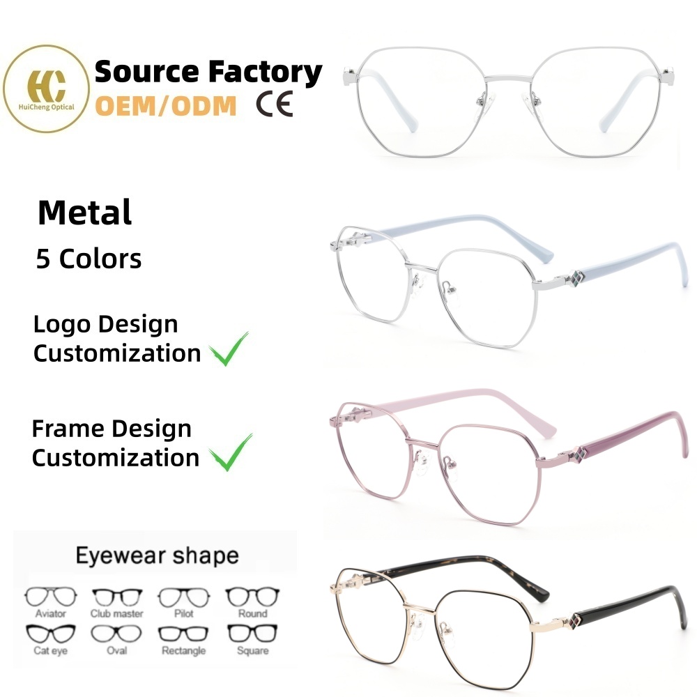 Customization High-end Handcrafted Metal Optical Glasses High Quality Light Full-Rim Eyeglasses Frames For Daily Wear OEM/ODM