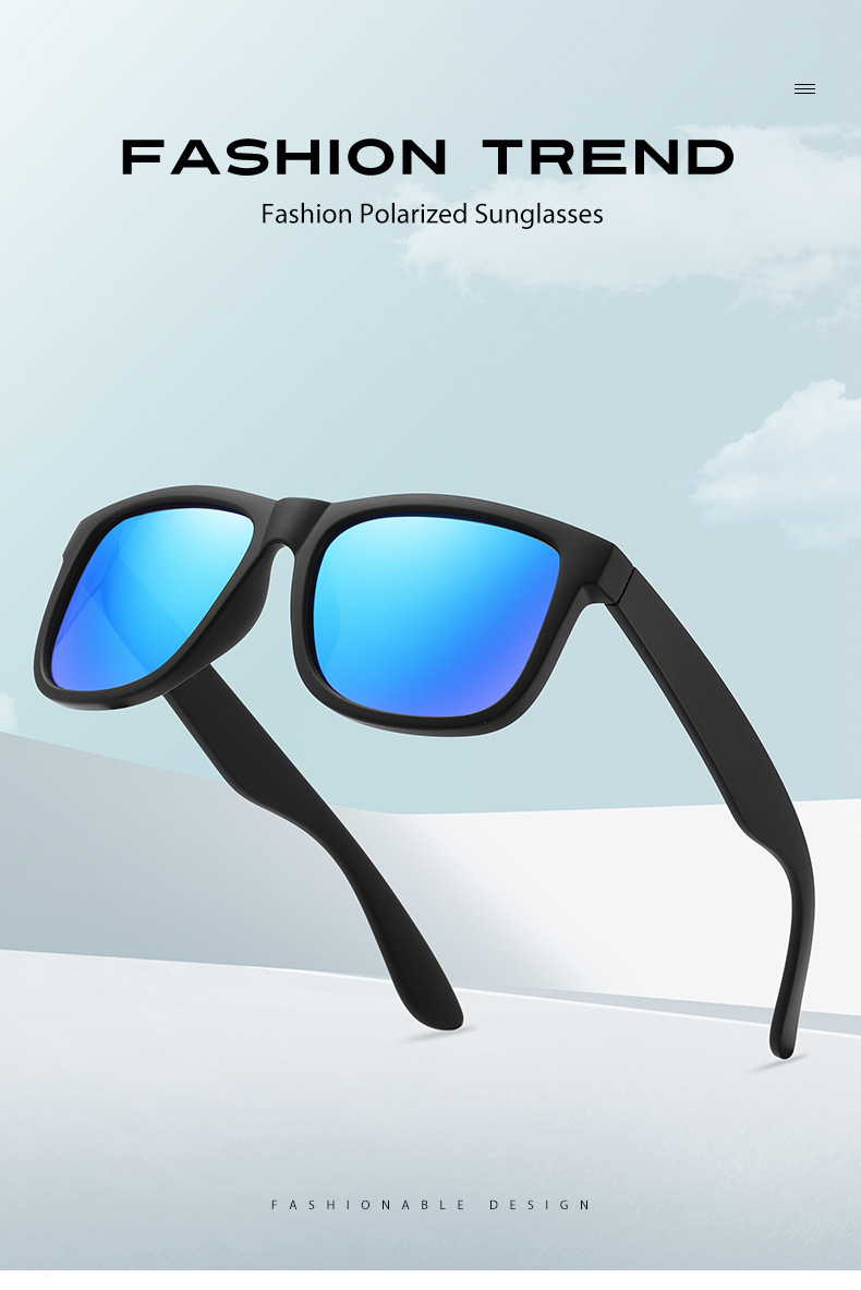 Square Polarized Sunglasses Detail 1